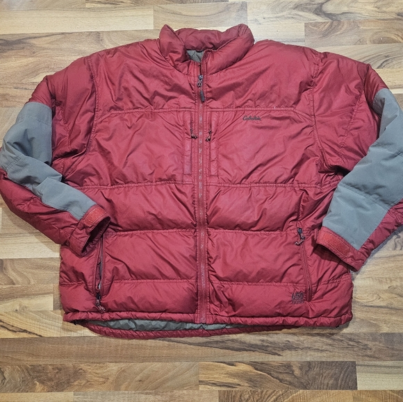 Cabela’s 650 Down Puffer Jacket Men’s 3XL Red Goose Down - Picture 1 of 9